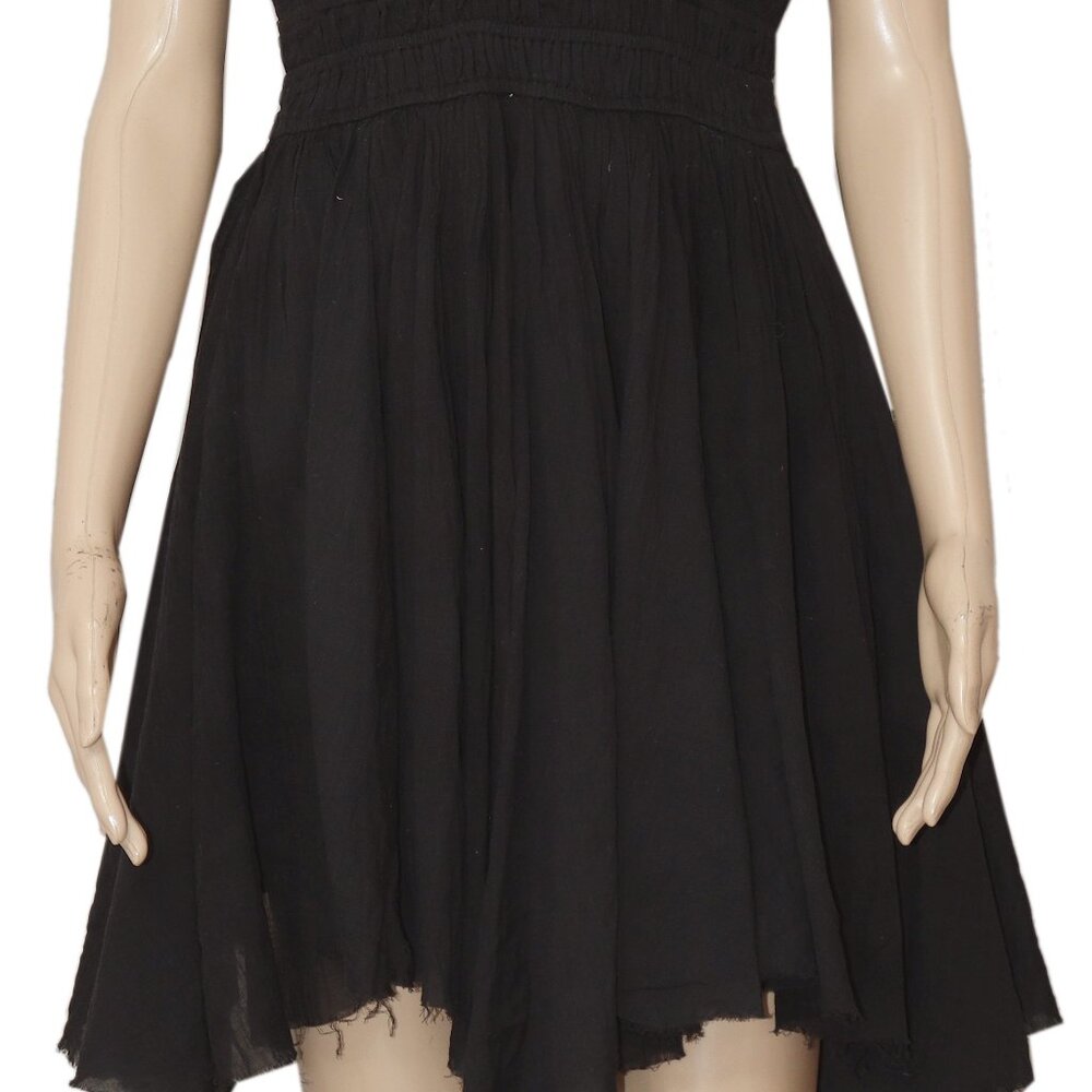 Free People FP One Delia Slip V Neck Gauze Lace Smocked Dress L US ITEM - Picture 6 of 6